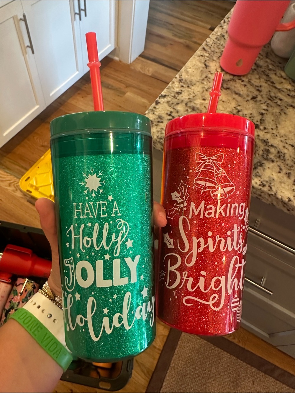 Sparkling Holiday Tumbler set